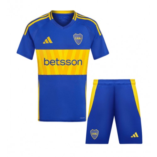 Dětský fotbalový dres Boca Juniors 2024-25 Domácí Krátký Rukáv (+ trenýrky)